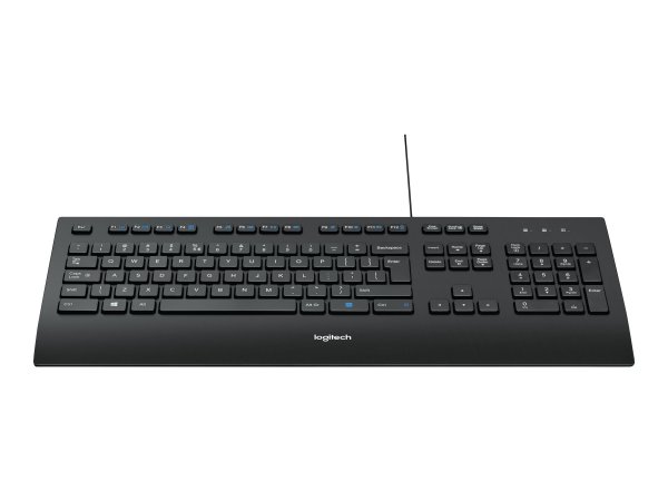 Logitech K280E Pro f/ Business - Full-size (100%) - Cablato - USB - QWERTZ - Nero