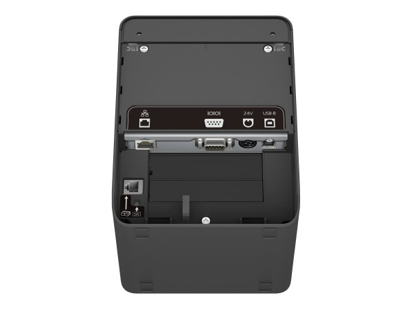 Epson TM-L100 (101): USB + Ethernet + Serial - Black - PS - EU - Liner-Free - Linea termica - 203 x