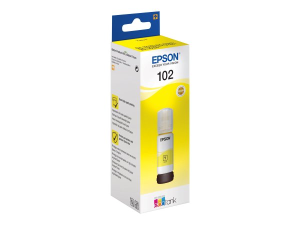 Epson 102 EcoTank Yellow ink bottle - Giallo - Inchiostro a base di pigmento - 70 ml - 1 pz