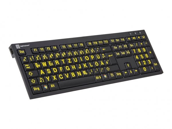 Logickeyboard LKB-LPYB-BJPU-DE - Full-size (100%) - Cablato - USB - QWERTZ - Nero