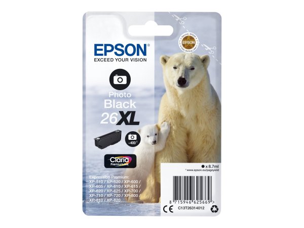 Epson 26XL - 8.7 ml - XL - photo black