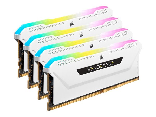 Corsair Vengeance CMH64GX4M4E3200C16W - 64 GB - 4 x 16 GB - DDR4 - 3200 MHz - 288-pin DIMM - Bianco