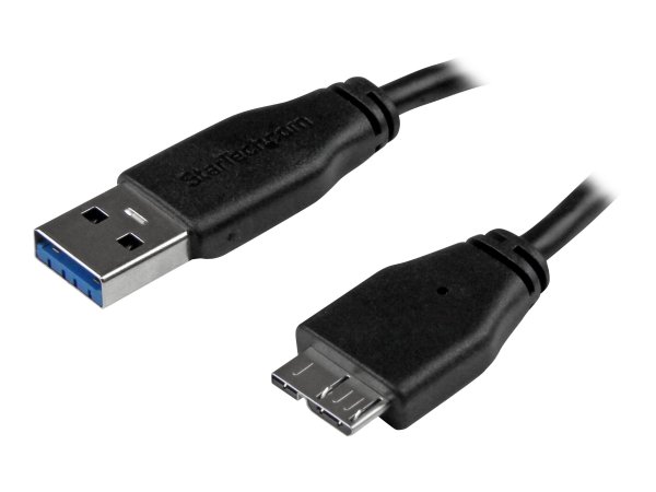 StarTech.com Cavo USB 3.0 Tipo A a Micro B slim - Connettore USB3.0 A a Micro B slim SuperSpeed M/M