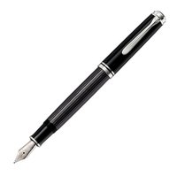 Pelikan Souverän 405 - Antracite - Nero - Sistema di riempimento integrato - Resina - Oro/rutenio -