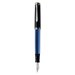 Pelikan M805 - Nero - Blu - Argento - Sistema di riempimento integrato - Diamond - Resina - Palladio