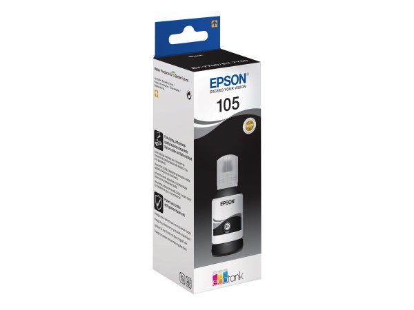 Epson 105 EcoTank Pigment Black ink bottle - Inchiostro a base di pigmento - 140 ml - 1 pz