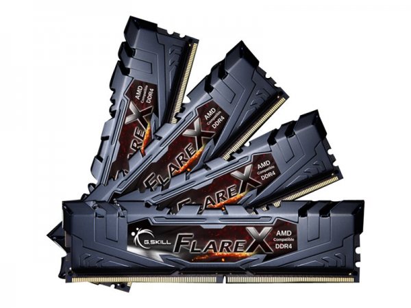 G.Skill Flare X (for AMD) F4-3200C16Q-64GFX - 64 GB - 4 x 16 GB - DDR4 - 3200 MHz