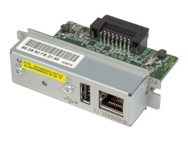 Epson UB-E04: 10/100 BaseT Ethernet I/F Board - Interfaccia LAN - Argento - 1 pz