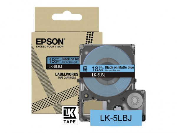 Epson LK-5LBJ - Nero - Blu - Trasferimento termico - Opaco - LabelWorks LW-C410 - 1,8 cm