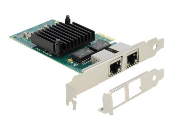 Delock Scheda PCI Express per 2 x Gigabit LAN - Interno - Cablato - PCI Express - Ethernet - 4000 Mb