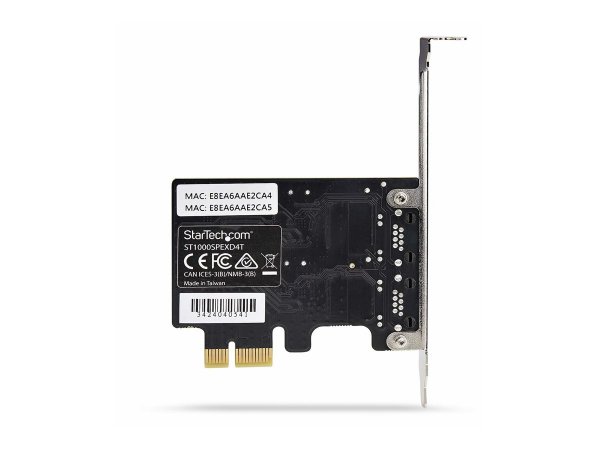 StarTech.com 2-Port Gigabit PCIe Network Card TAA - Nic - PCI-Express