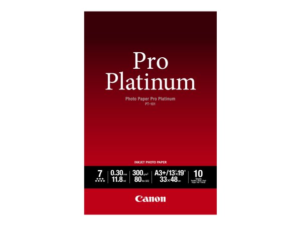 Carta fotografica Canon PT-101 Pro Platinum A3 Plus - 10 fogli 33 x 48 cm.