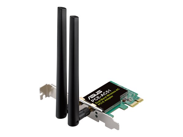 ASUS PCE-AC51 - Wireless - PCI Express - WLAN - Wi-Fi 5 (802.11ac) - 433 Mbit/s - Multicolore