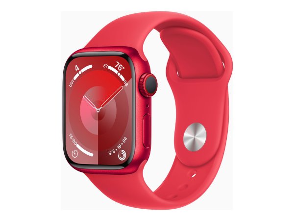 Apple Watch Series 9 GPS+ Cellular 41 mm Aluminuimgehäuse Product red Sportarmband