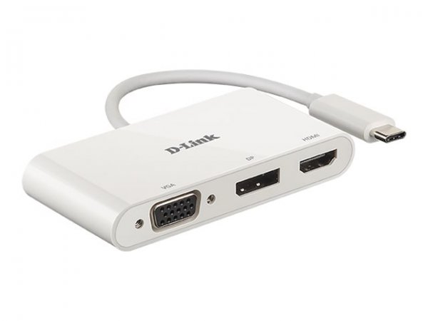 D-Link DUB-V310 - Cablato - USB 3.2 Gen 1 (3.1 Gen 1) Type-C - Bianco - CE - FCC - IC - RCM - dC - 0