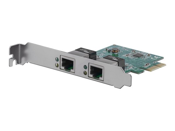 StarTech.com Adattatore Scheda di Rete Ethernet Gigabit PCI express PCIe NIC a 2 porte RJ45 da 1 Gbp