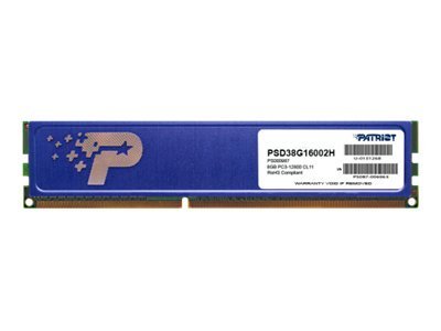 PATRIOT Memory DDR3 8GB PC3-12800 (1600MHz) DIMM - 8 GB - 2 x 4 GB - DDR3 - 1500 MHz - 240-pin DIMM