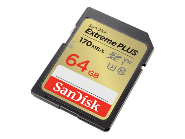 SanDisk Extreme Plus - Flash-Speicherkarte - 64 GB - Extended Capacity SD (SDXC)