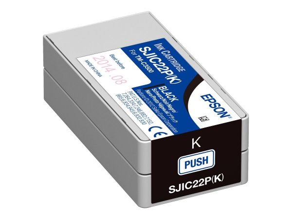 Epson SJIC22P(K): Ink cartridge for ColorWorks C3500 (Black) - Inchiostro a base di pigmento - 1 pz