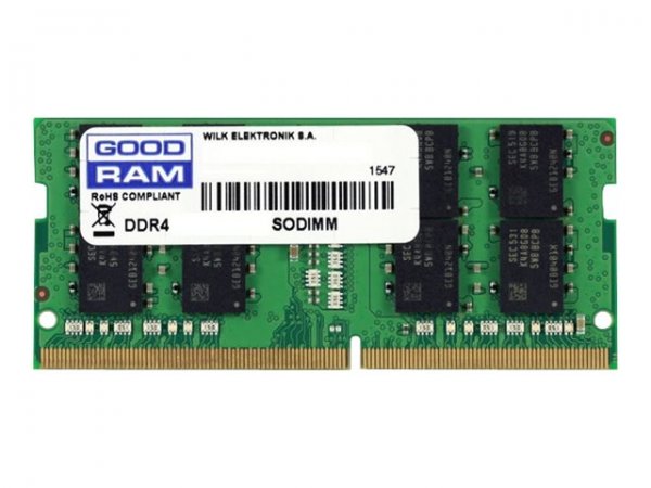 GoodRam GR2400S464L17S/8G - 8 GB - 1 x 8 GB - DDR4 - 2400 MHz - 260-pin SO-DIMM - Verde