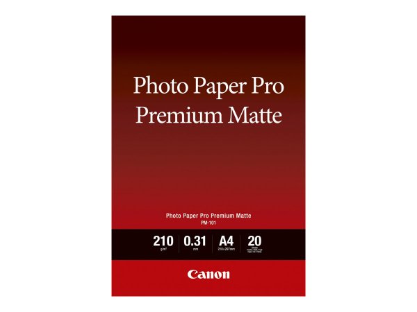 Canon Carta fotografica Premium Matte PM-101 A4 - 20 fogli - A4 - 20 fogli