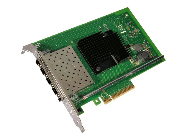 Intel X710DA4FH - Interno - Cablato - PCI Express - Fibra - 10000 Mbit/s - Nero - Verde