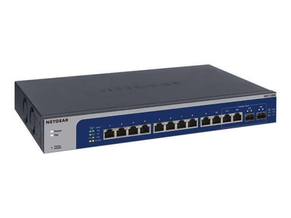 Netgear XS512EM - Gestito - L2 - 10G Ethernet (100/1000/10000) - Montaggio rack - 1U