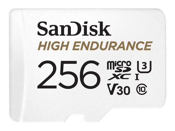 SanDisk High Endurance - 256 GB - MicroSDXC - Classe 10 - UHS-I - 100 MB/s - 40 MB/s