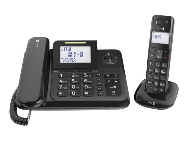 Doro Comfort 4005 - Telefono analogico/DECT - Telefono con vivavoce - 50 voci - Identificatore di ch