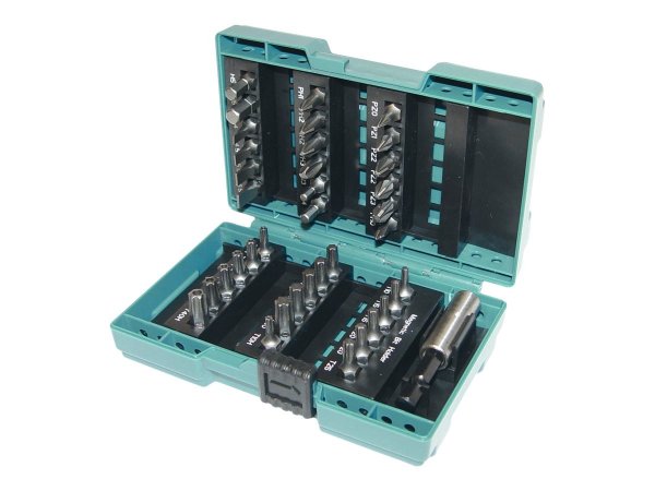 Makita Schraubenziehersatz - 37 Stücke - torx phillips pozidriv hex slot