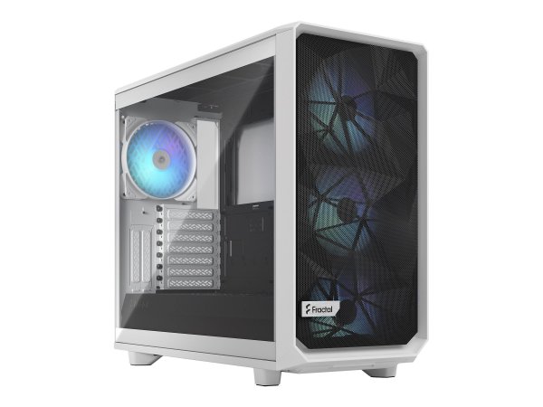 Fractal Design Meshify 2 RGB - PC - Bianco - ATX - EATX - micro ATX - Mini-ITX - Acciaio - Vetro tem