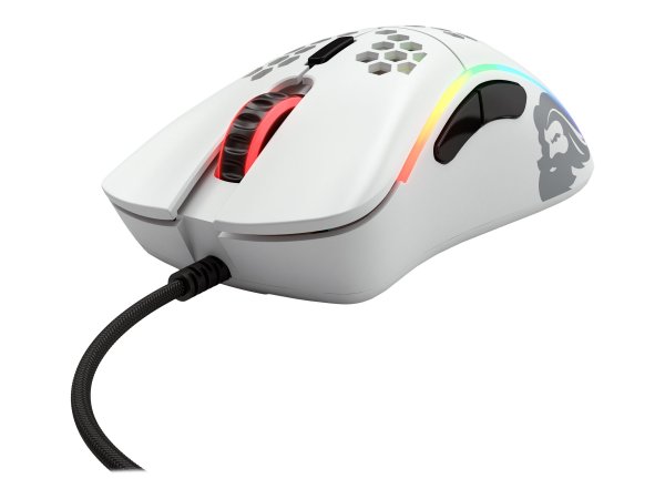 Glorious PC Gaming Race Model D- - Mano destra - Ottico - USB tipo A - 3200 DPI - 1 ms - Bianco