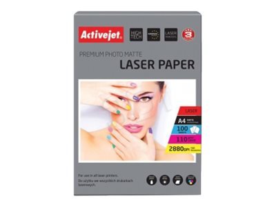 Activejet LASER Premium Matte Photo - Bianco - Opaco - 110 g/m² - Laser - A4 - 21x29.7 cm