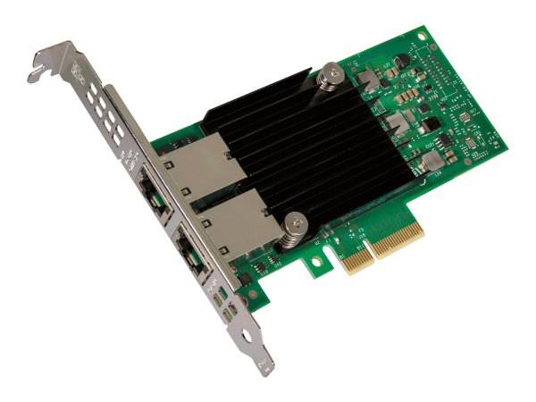 Intel X550T2 - Interno - Cablato - PCI Express - Ethernet - 10000 Mbit/s - Verde - Argento