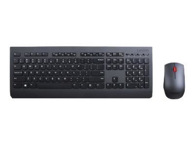 Lenovo 4X30H56828 - Full-size (100%) - Wireless - RF Wireless - QWERTY - Nero - Mouse incluso