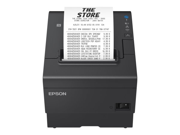 Epson TM-T88VII (112): USB - Ethernet - Serial - PS - Black - Termico - Stampante POS - 180 x 180 DP