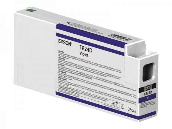 Epson Singlepack Violet T824D00 UltraChrome HDX 350ml - Inchiostro a base di pigmento - 350 ml - 1 p