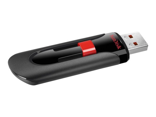 SanDisk Cruzer Glide - 32 GB - USB tipo A - 2.0 - Lamina di scorrimento - 6,8 g - Nero - Rosso