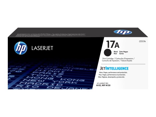 HP Cartuccia toner nero originale LaserJet 17A - 1600 pagine - Nero - 1 pz