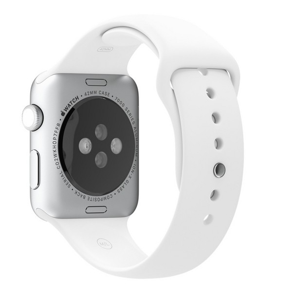 Cinturino Sport Apple da 42 mm bianco