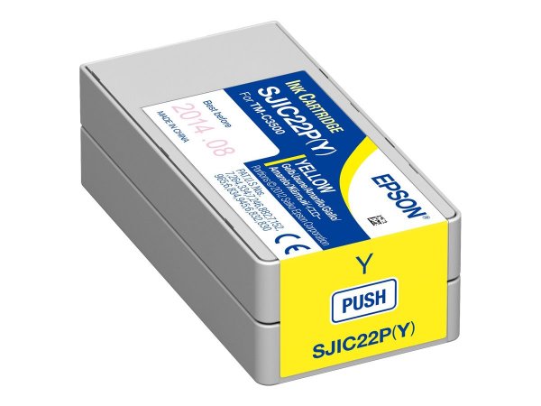 Epson SJIC22P(Y): Ink cartridge for ColorWorks C3500 (yellow) - Inchiostro a base di pigmento - 1 pz