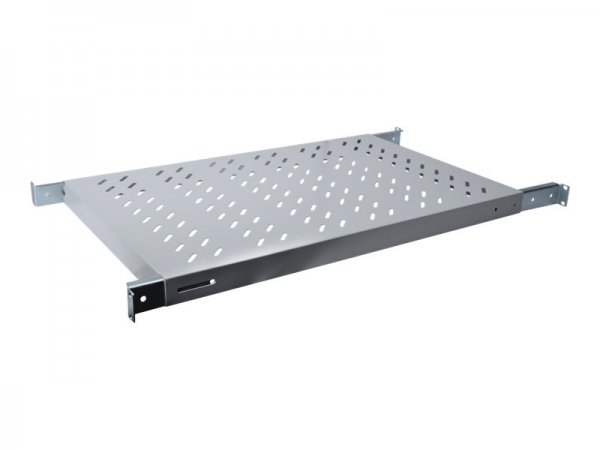 DIGITUS Shelf with Variable Rails for Fixed Mounting in 483 mm (19") Cabinets