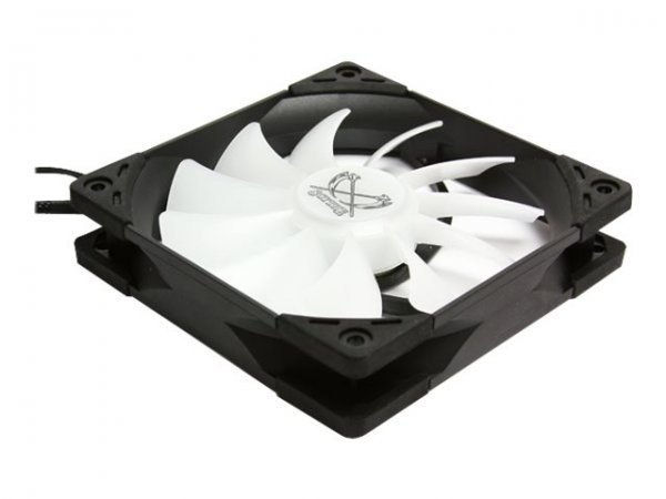 Scythe SU1225FD12LR-RD - Ventilatore - 12 cm - 800 Giri/min - 14,5 dB - 43,03 pdc/min - Nero - Bianc