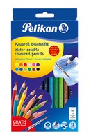 Pelikan 700672 - Nero - Blu - Marrone - Verde - Azzurro - Verde chiaro - Arancione - Pesca - Rosa -