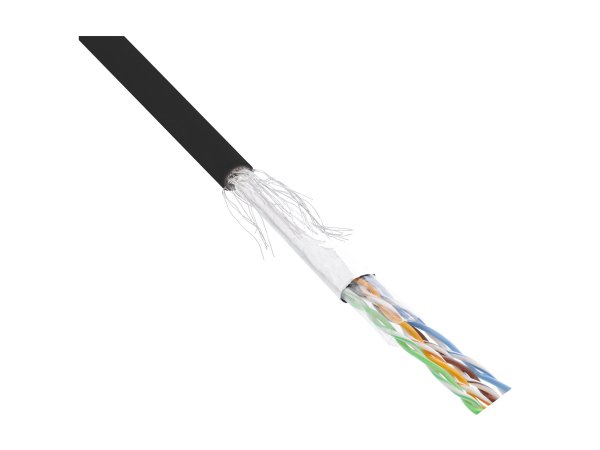 InLine Matassa Cavo Cat.5e - nero - SF/UTP - AWG26 - PVC - CCA - 100m