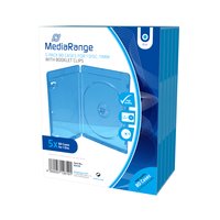 MEDIARANGE BOX38 - Custodia Blu-ray - 1 dischi - Blu - Plastica - 120 mm - RoHS