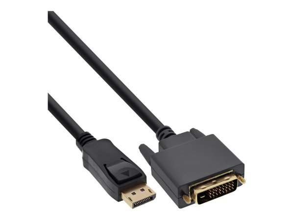 InLine Cavo DisplayPort maschio a DVI-D 24+1 maschio - 3m - dorato - nero