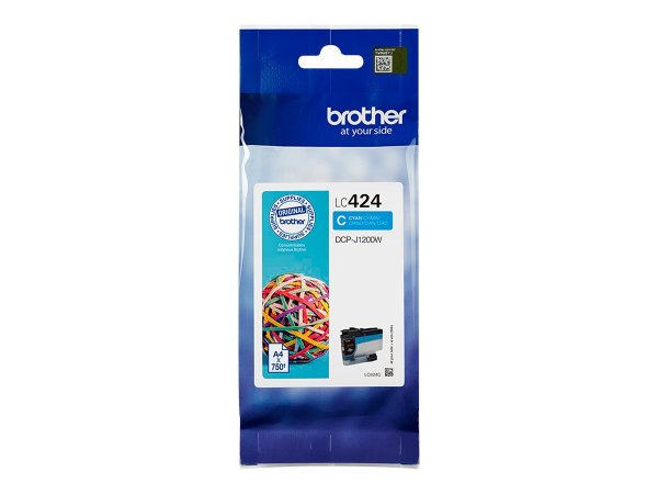 Brother LC-424C - 750 pagine - 1 pz - Confezione singola