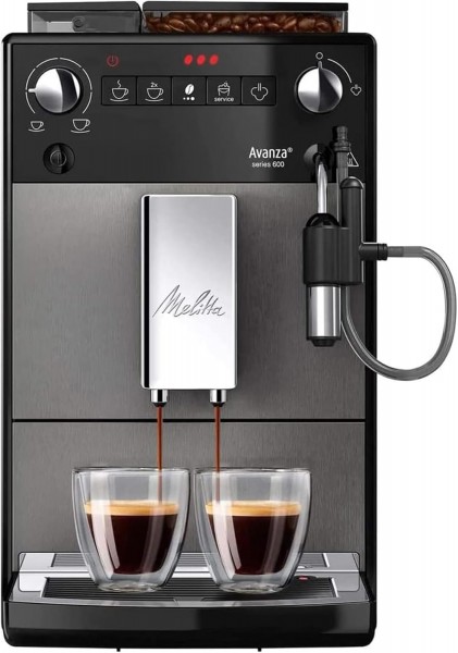 MELITTA 6767843 - Macchina per espresso - 1,5 L - Caffè macinato - Macinatore integrato - 1450 W - N