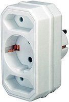 Brennenstuhl Adapter with 2 + 1 sockets - Bianco